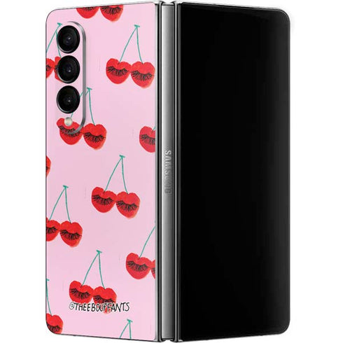 Bouffants and Broken Hearts Cherry Lash Galaxy Z Fold4 5G Skin